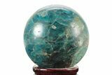 Bright Blue Apatite Sphere - Madagascar #241454-1